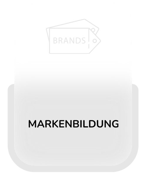 Service-Karte für Markenaufbau-Dienste, die professionelle Branding-Strategien und Entwicklungslösungen anbietet.