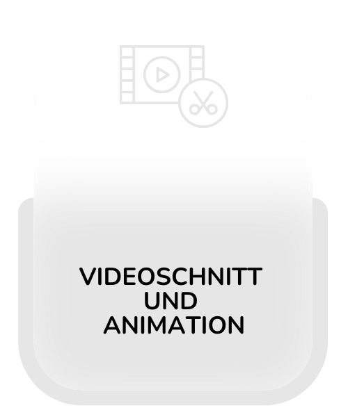 Service-Karte für Video- und Animationsbearbeitung, die professionelle Lösungen für Videoproduktion und Animation anbietet.