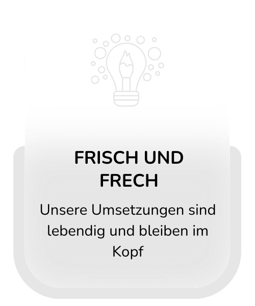 warum-wir-Karte für frisch und frech, die lebendige Umsetzungen hervorhebt, die im Gedächtnis bleiben.